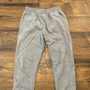 Gray sweatpants